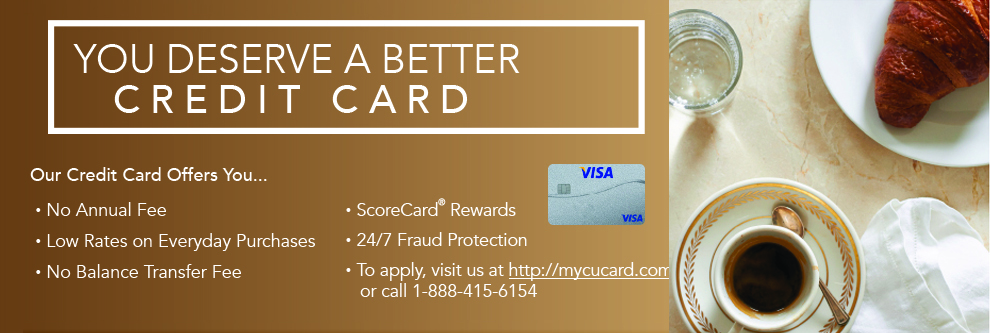 You deserve a better card. No annual fee, low rates, scorecard rewards, and fraud protection.